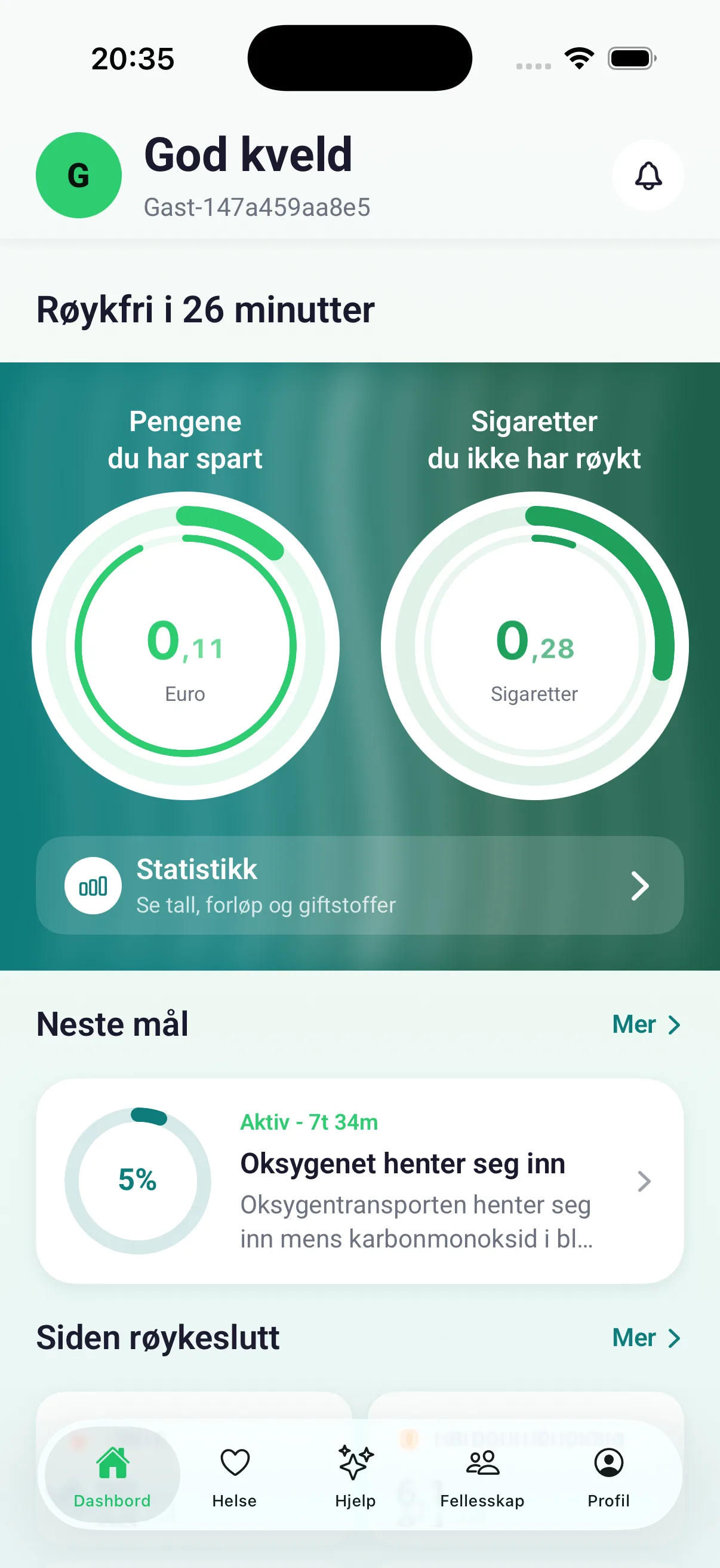 Teller for sparte penger